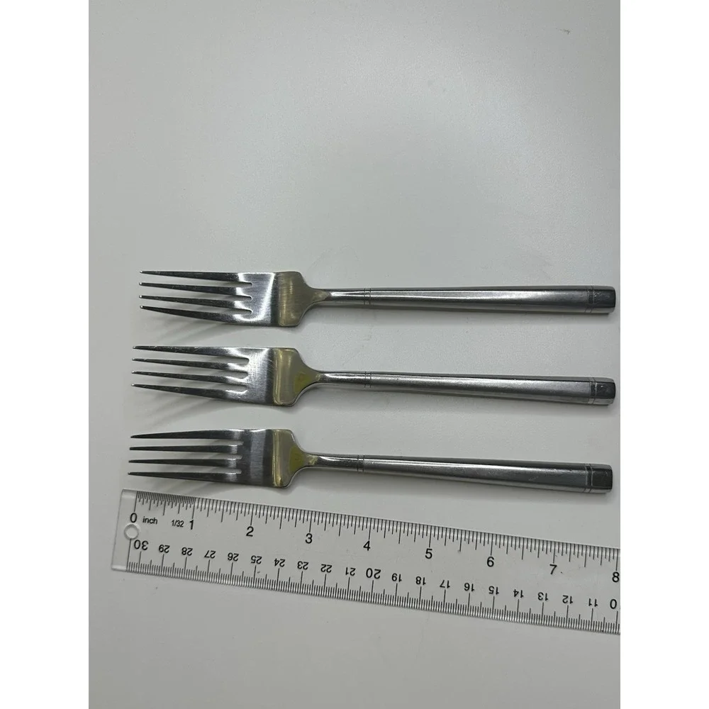 Hampton Silversmiths Ritz Stainless Flatware Dinner Forks Set of 3